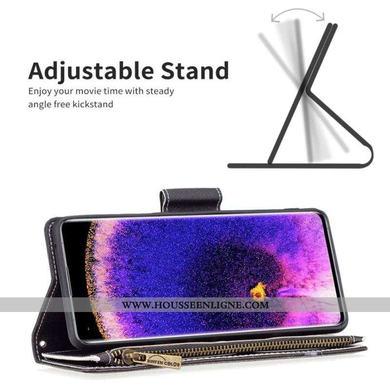 Housse Oppo Find X5 Lite Poche Zippée Ours