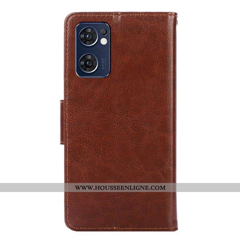 Housse Oppo Find X5 Lite Rabat Magnétique Coloré