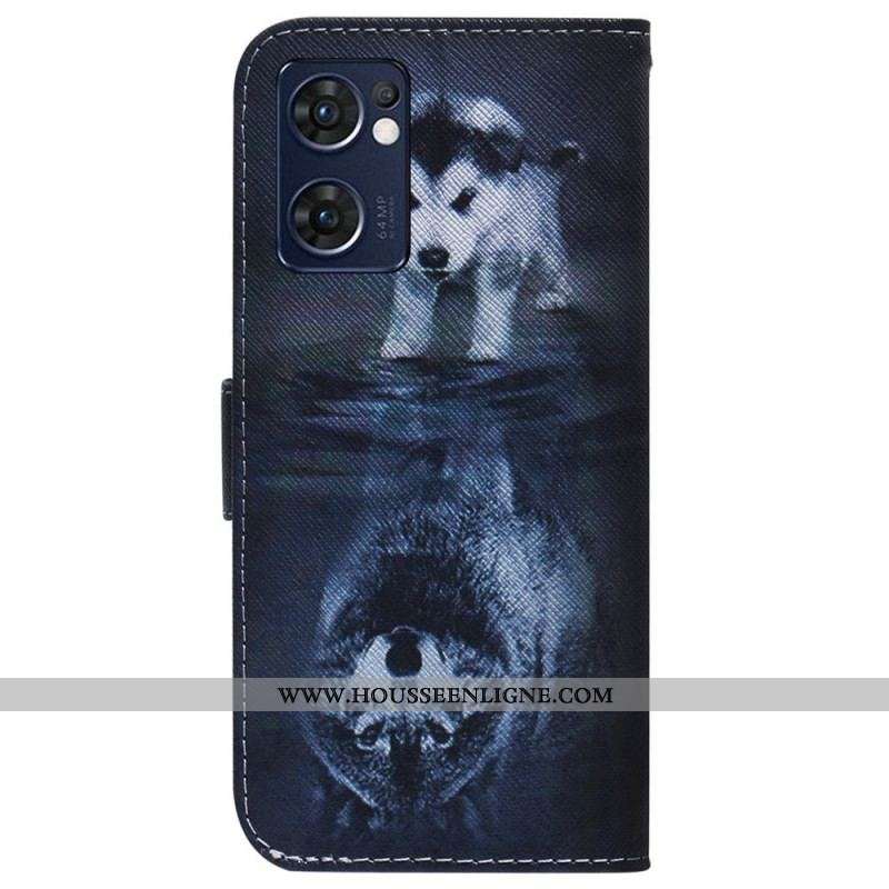 Housse Oppo Find X5 Lite Reflet de Chien