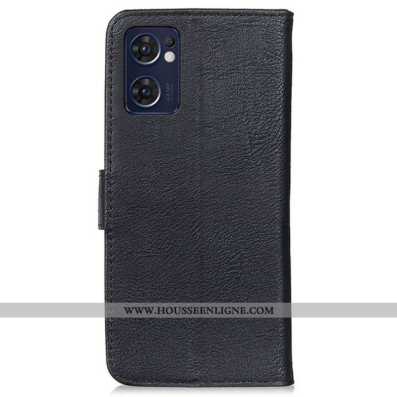 Housse Oppo Find X5 Lite Simili Cuir KHAZNEH