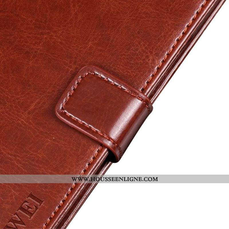 Housse Oppo Find X5 Lite Simili Cuir Vintage IDEWEI