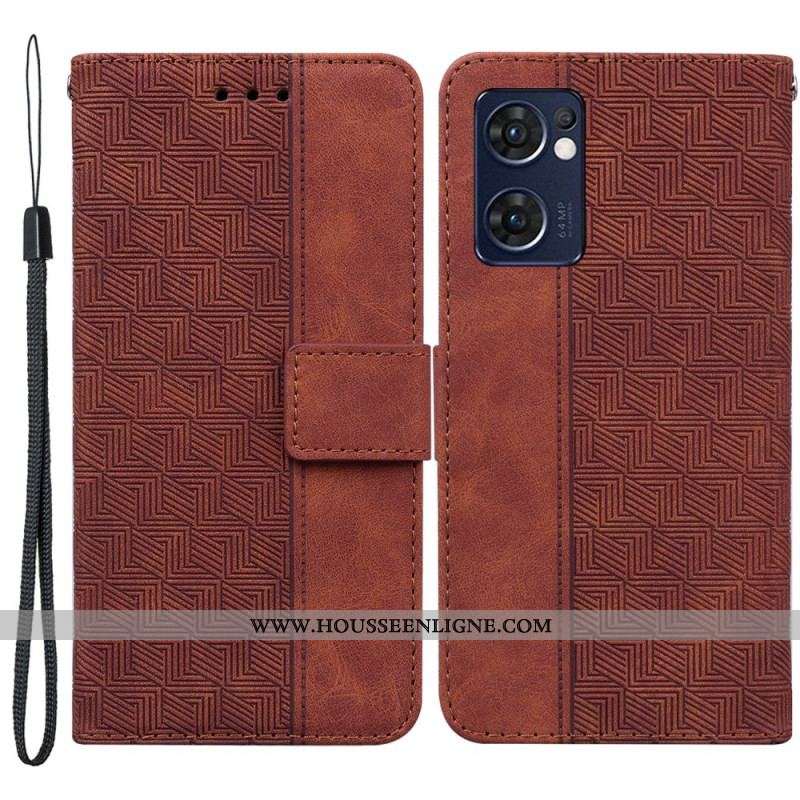 Housse Oppo Find X5 Lite Texture Cube