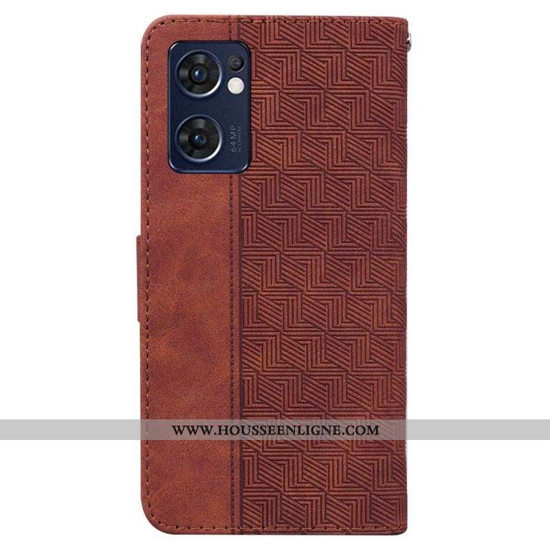 Housse Oppo Find X5 Lite Texture Cube