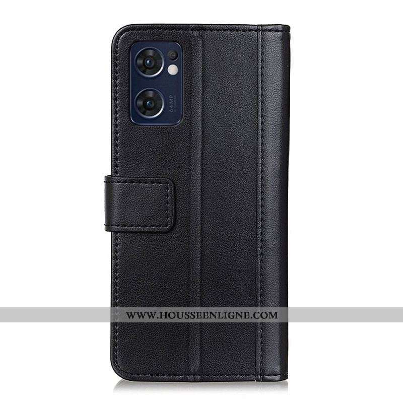 Housse Oppo Find X5 Lite Version Coloré Cuir Fendu