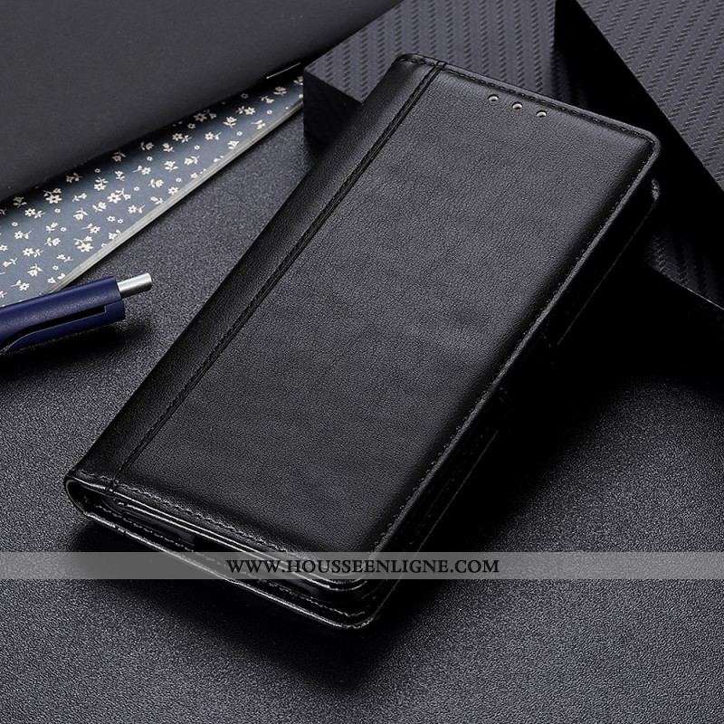 Housse Oppo Find X5 Lite Version Coloré Cuir Fendu