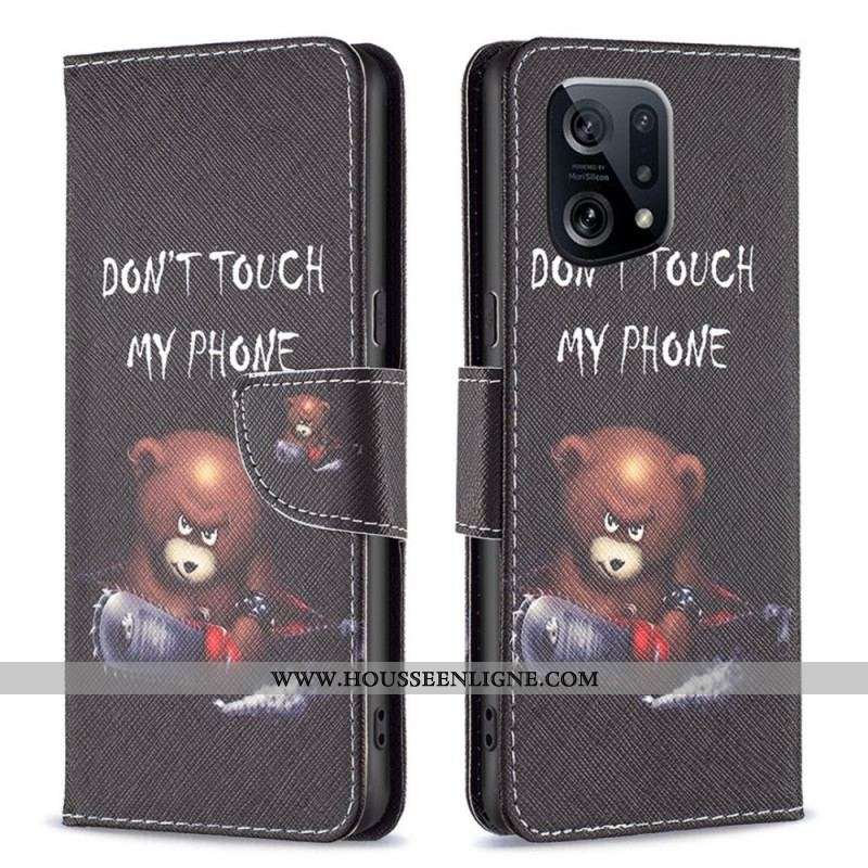 Housse Oppo Find X5 Ours Dangereux