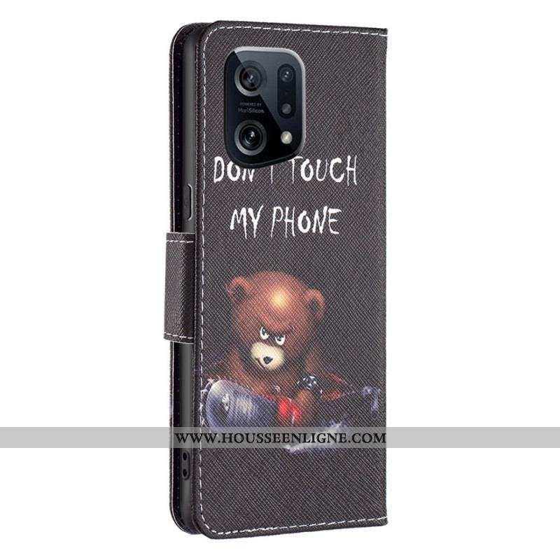 Housse Oppo Find X5 Ours Dangereux