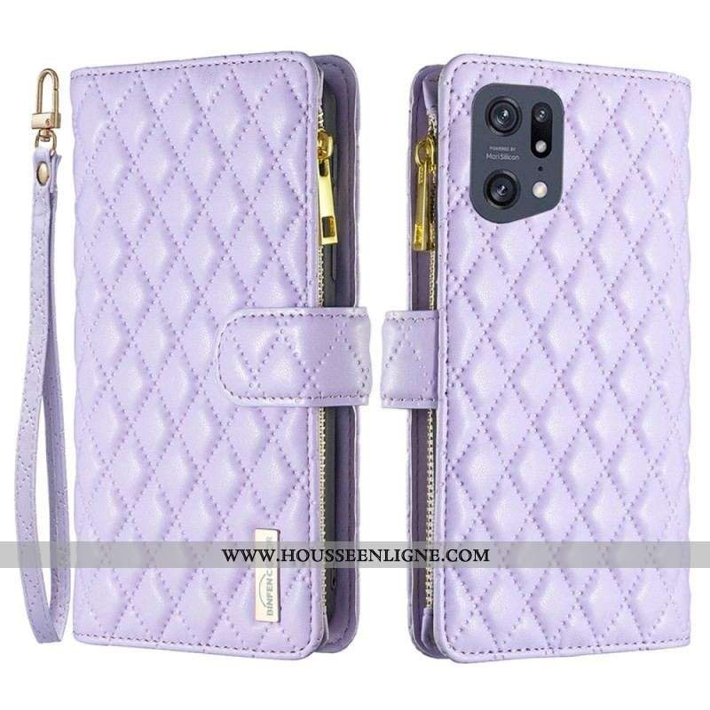 Housse Oppo Find X5 Pro Binfen Color Style Matelassé