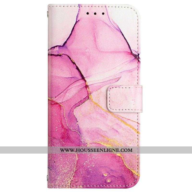 Housse Oppo Find X5 Pro Marbre à Lanière