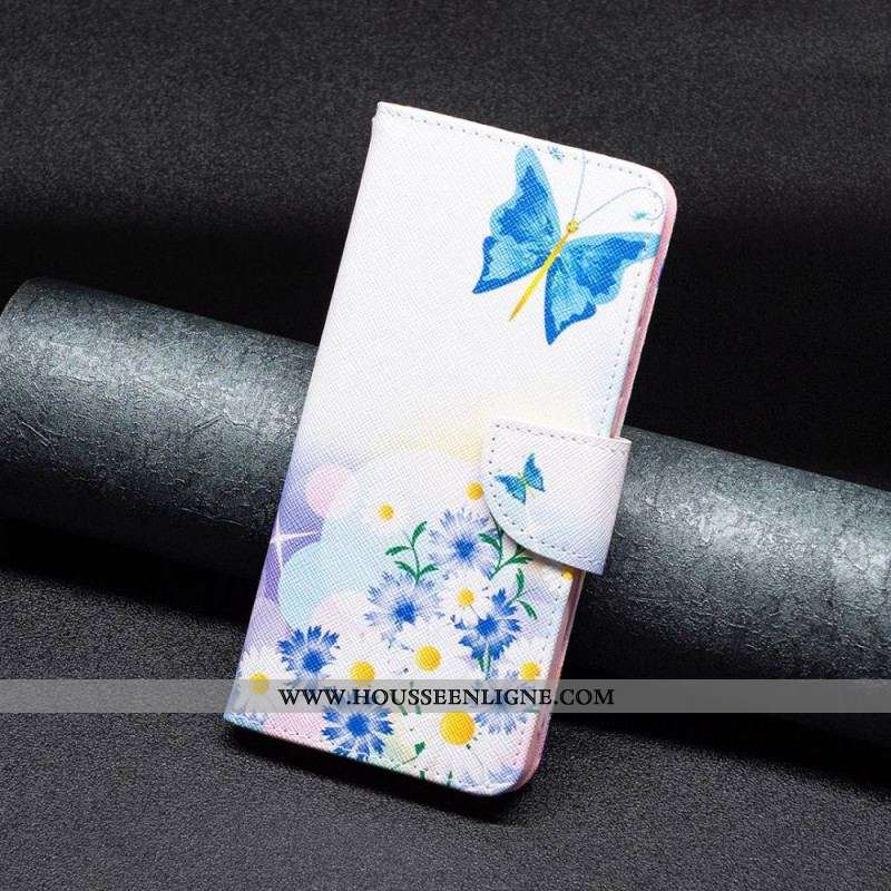 Housse Oppo Find X5 Pro Papillons Aquarelle