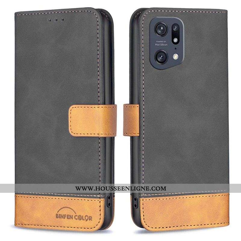 Housse Oppo Find X5 Pro Vintage Binfen Color
