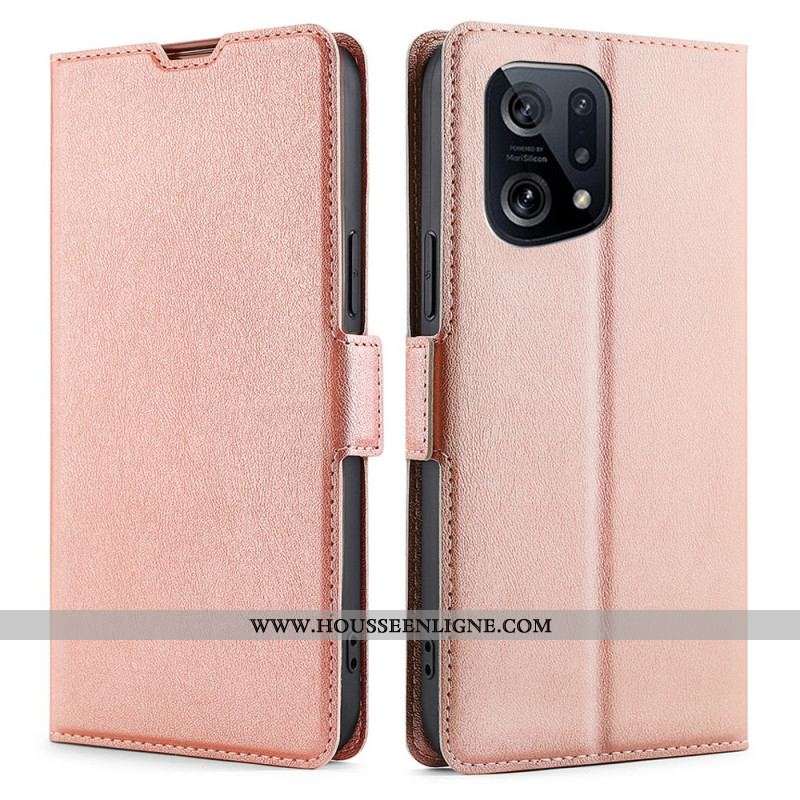 Housse Oppo Find X5 Rabat Double Design
