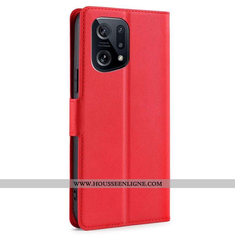 Housse Oppo Find X5 Rabat Double Design