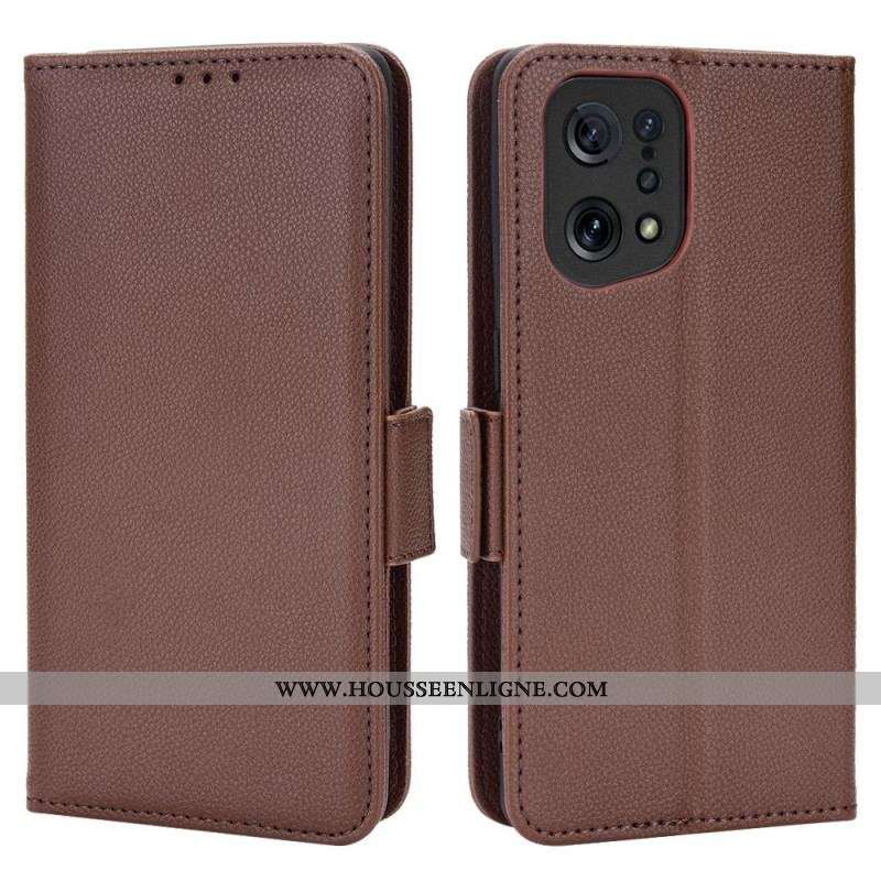 Housse Oppo Find X5 Rabat Double New Colors
