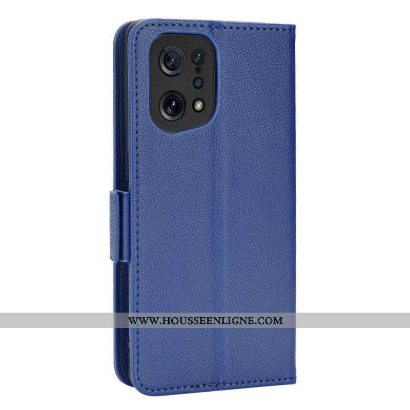 Housse Oppo Find X5 Rabat Double New Colors