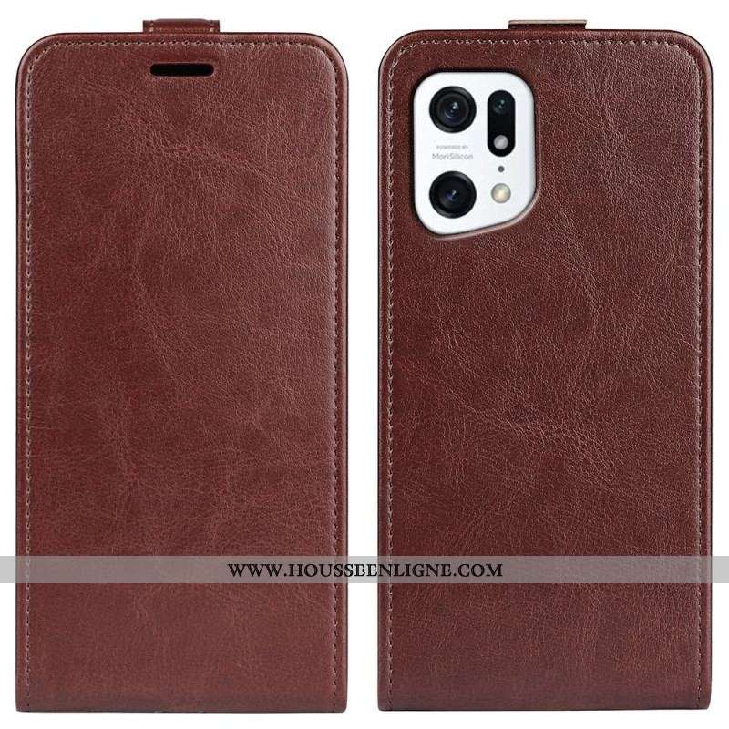 Housse Oppo Find X5 Rabattable