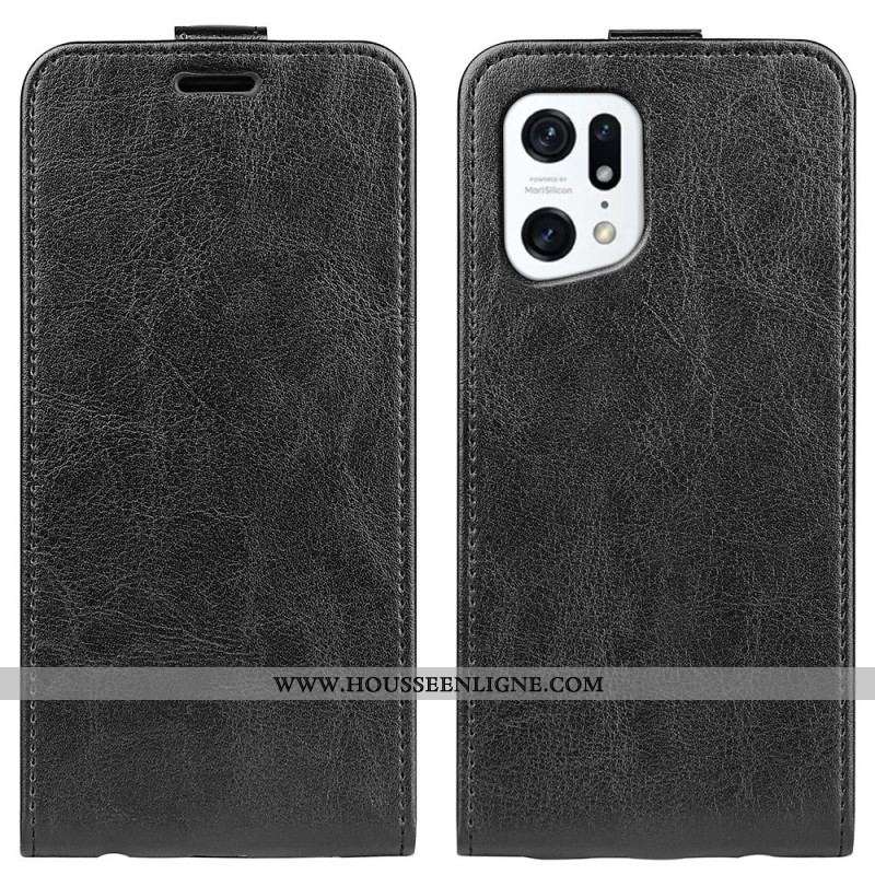 Housse Oppo Find X5 Rabattable