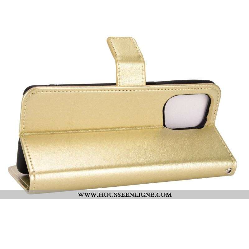Housse Oppo Find X5 Simili Cuir Flashy