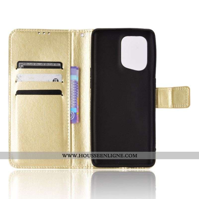 Housse Oppo Find X5 Simili Cuir Flashy