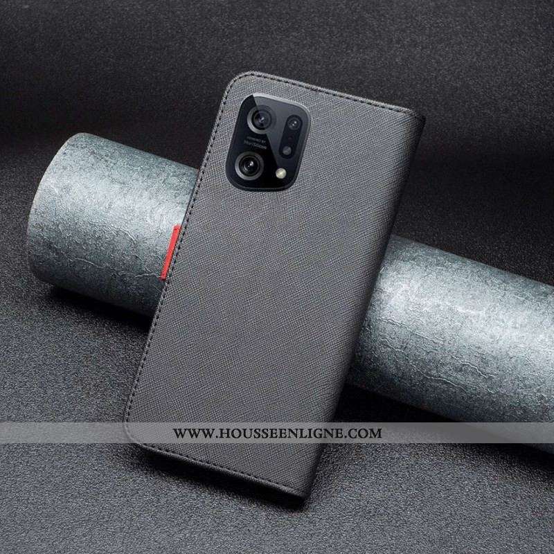 Housse Oppo Find X5 Simili Cuir Tetxuré BINFEN COLOR
