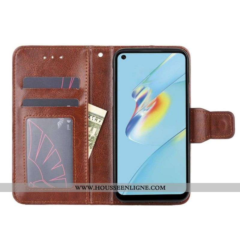 Housse Oppo Find X5 Simili Cuir Vintage