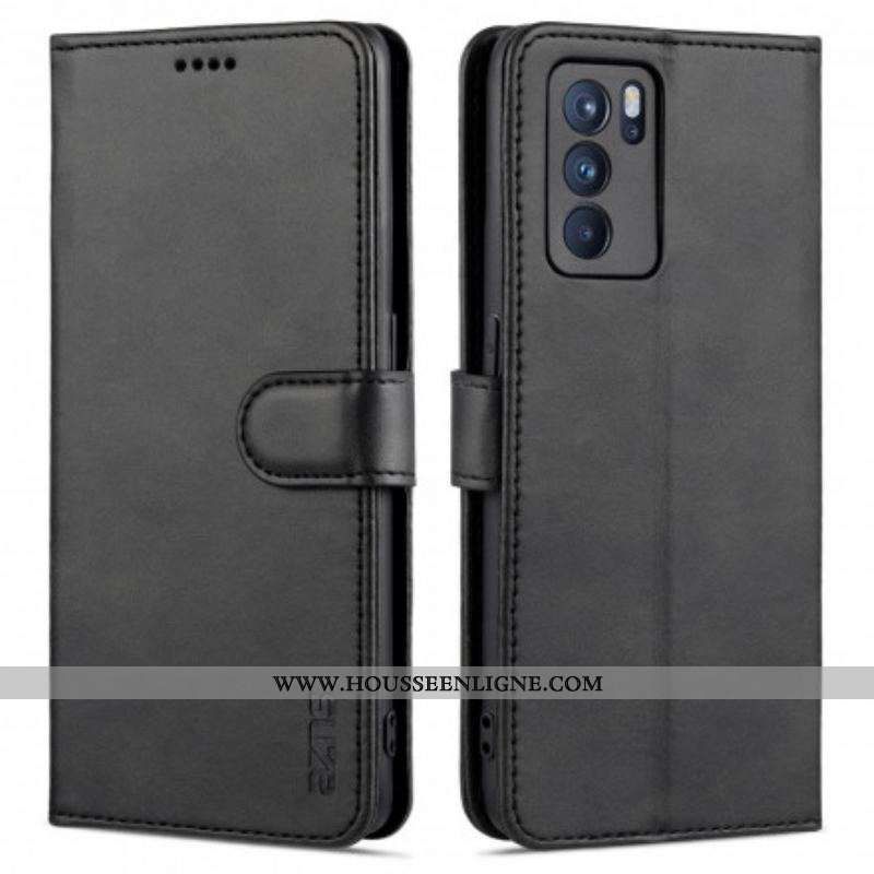 Housse Oppo Reno 6 5G AZNS Effet Cuir