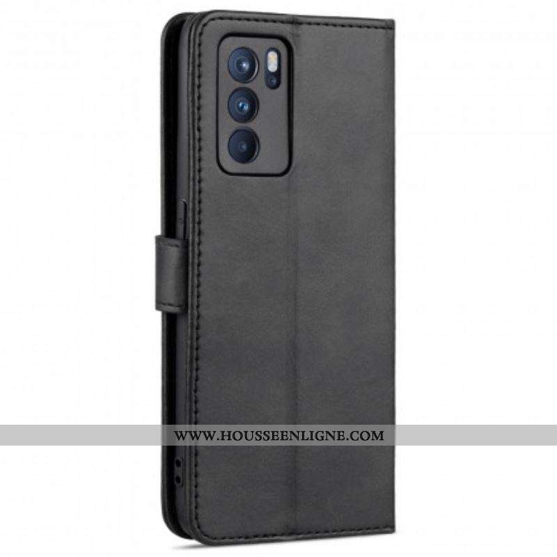 Housse Oppo Reno 6 5G AZNS Effet Cuir