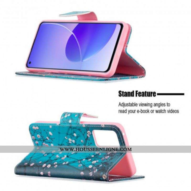 Housse Oppo Reno 6 5G Branches Fleuries