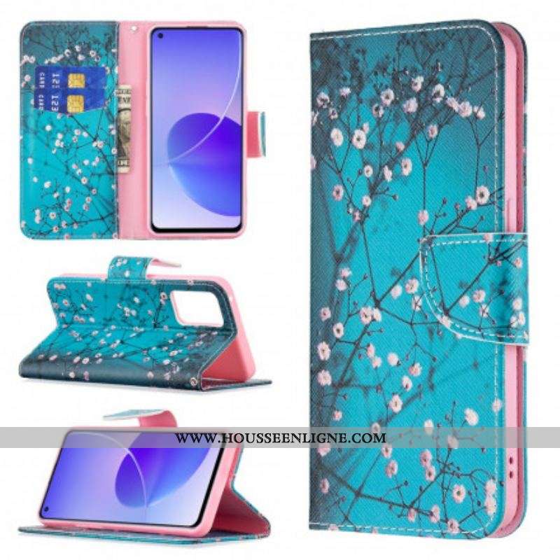 Housse Oppo Reno 6 5G Branches Fleuries