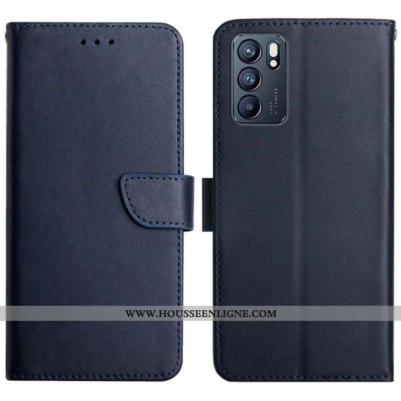 Housse Oppo Reno 6 5G Cuir Nappa Véritable