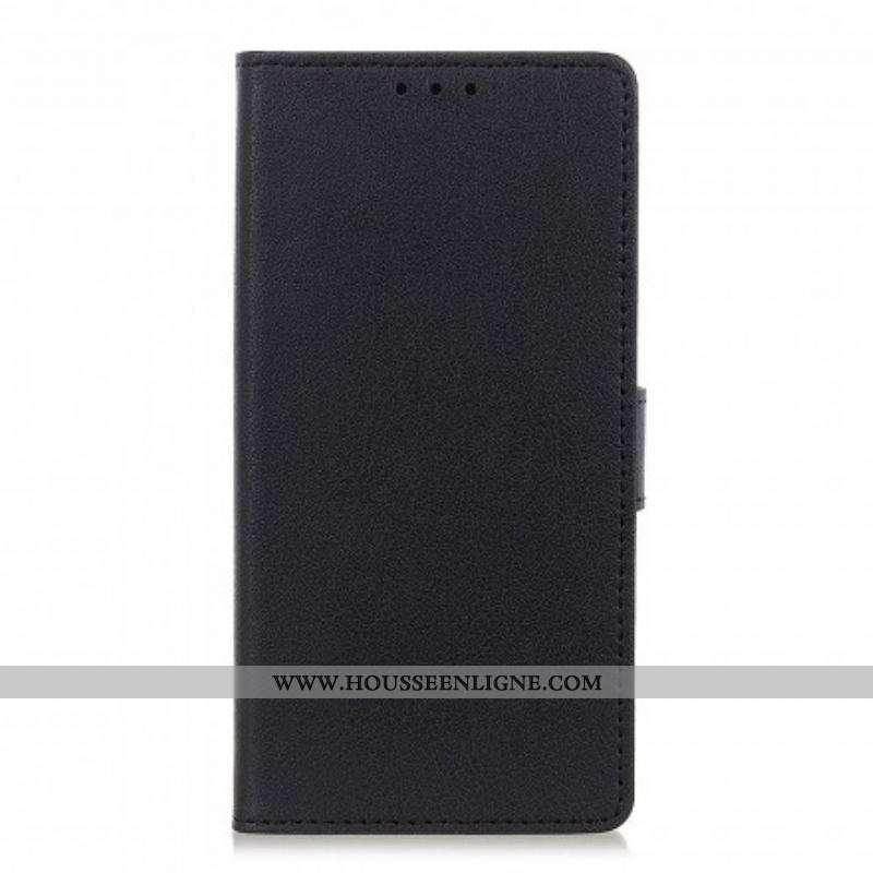 Housse Oppo Reno 6 5G Effet Cuir Classique Simple