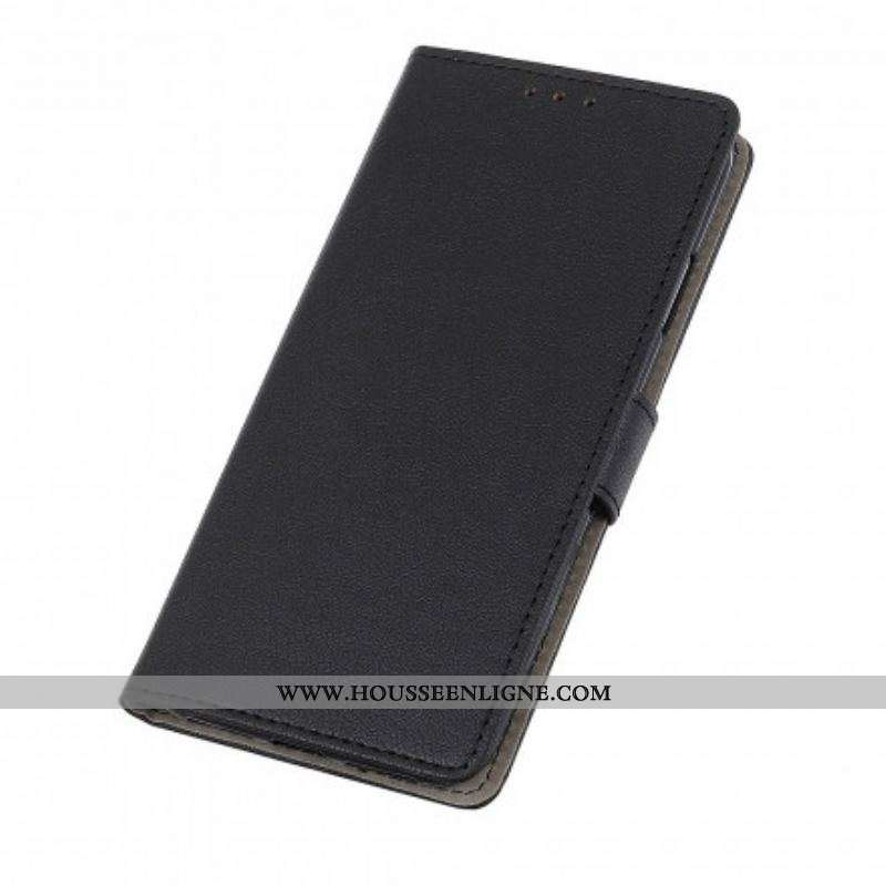 Housse Oppo Reno 6 5G Effet Cuir Classique Simple