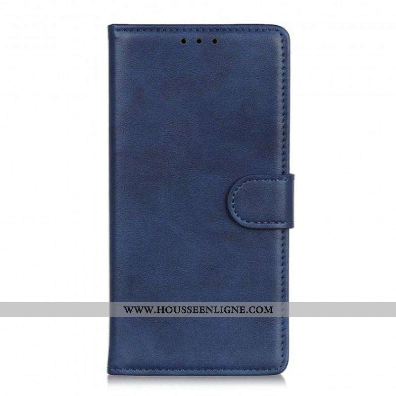 Housse Oppo Reno 6 5G Effet Cuir Mat Rétro