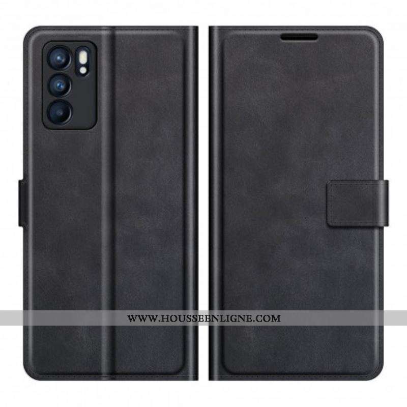 Housse Oppo Reno 6 5G Effet Cuir Slim Extrême