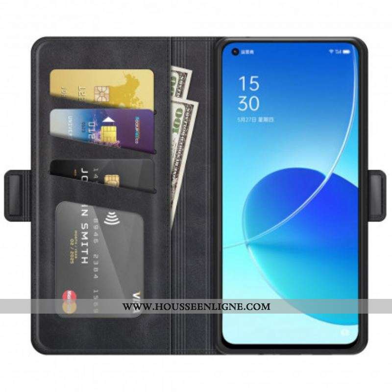Housse Oppo Reno 6 5G Fermeture Double
