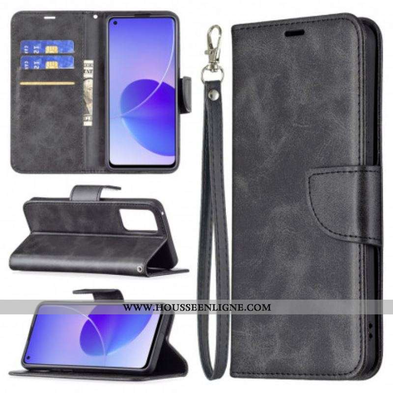 Housse Oppo Reno 6 5G Lisse Rabat Oblique