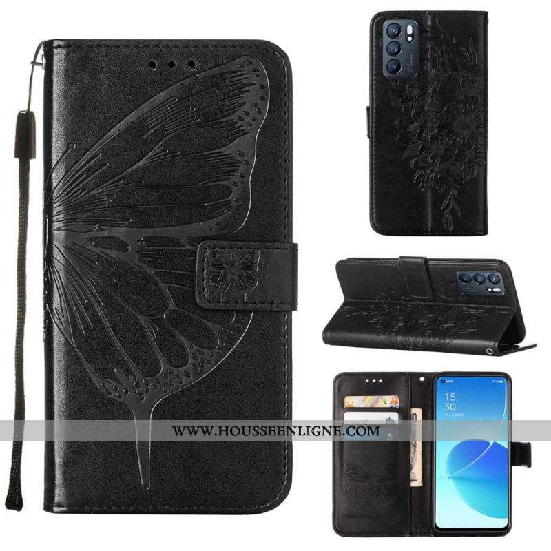 Housse Oppo Reno 6 5G Papillon Design
