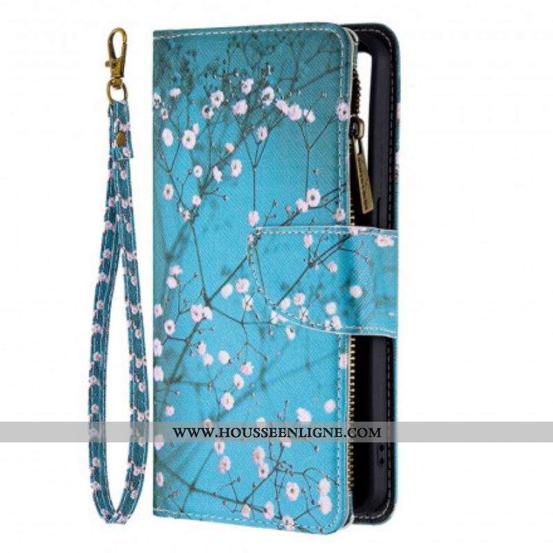 Housse Oppo Reno 6 5G Poche Zippée Arbre