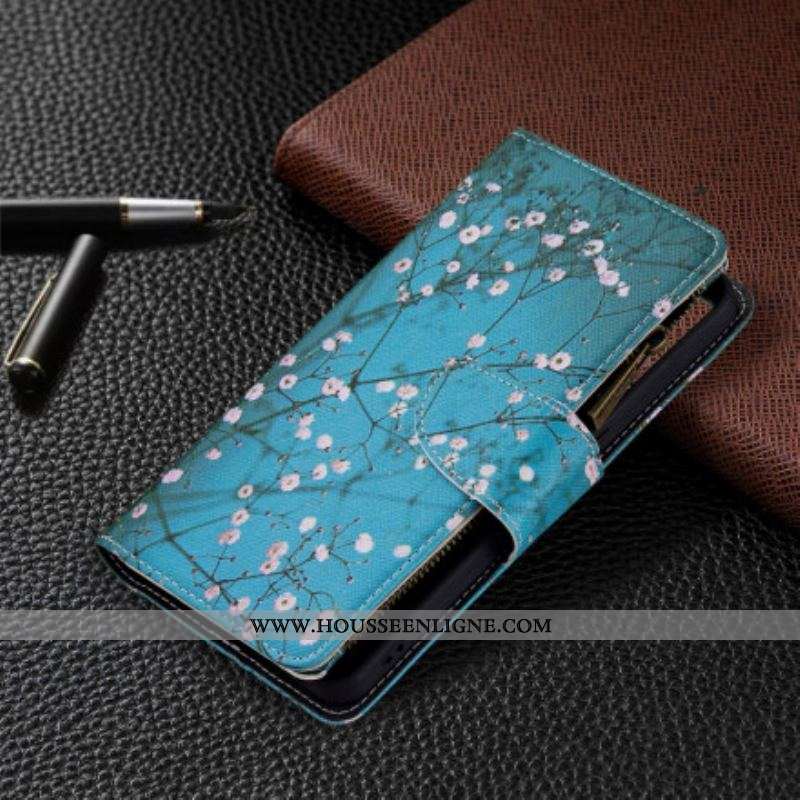 Housse Oppo Reno 6 5G Poche Zippée Arbre