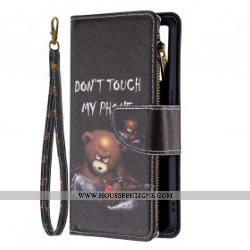 Housse Oppo Reno 6 5G Poche Zippée Ours