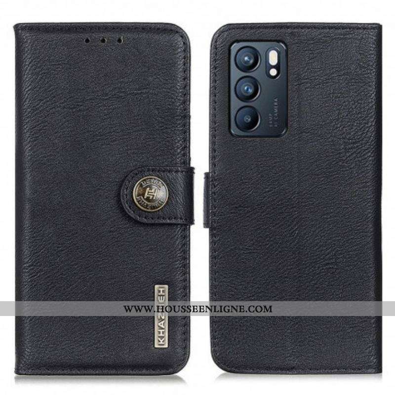 Housse Oppo Reno 6 5G Simili Cuir KHAZNEH