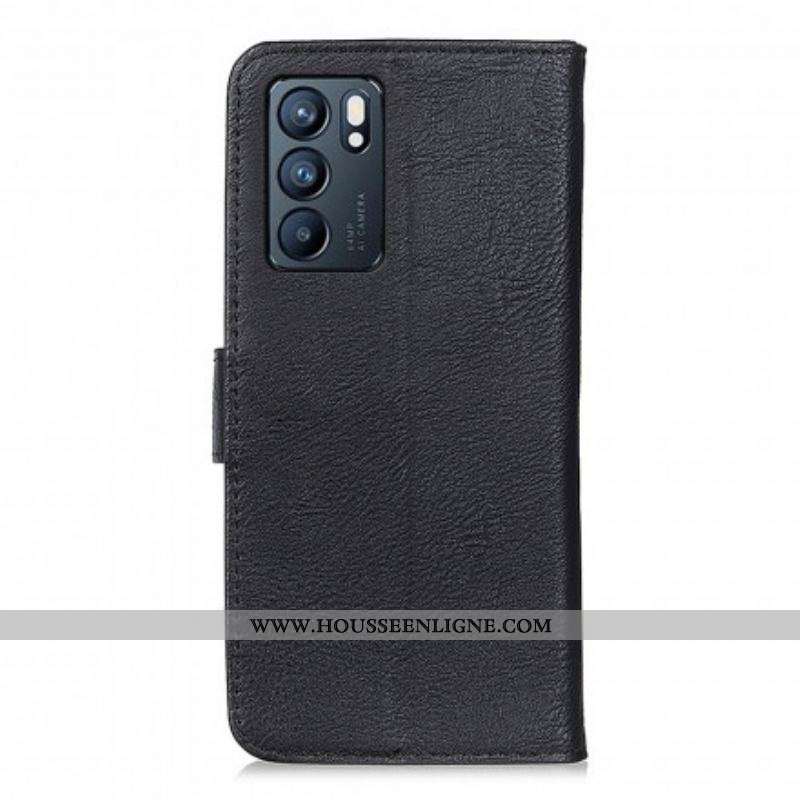 Housse Oppo Reno 6 5G Simili Cuir KHAZNEH