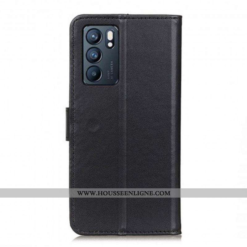 Housse Oppo Reno 6 5G Simili Cuir Simple
