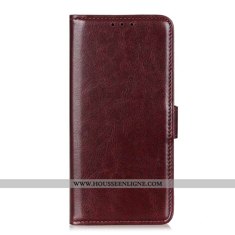 Housse Oppo Reno 6 Pro 5G Classique Simili Cuir Vernis