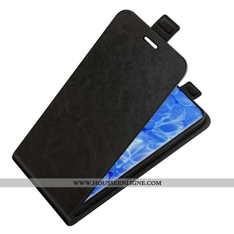 Housse Oppo Reno 6 Pro 5G Classique Texture Litchi Fermeture Verticale