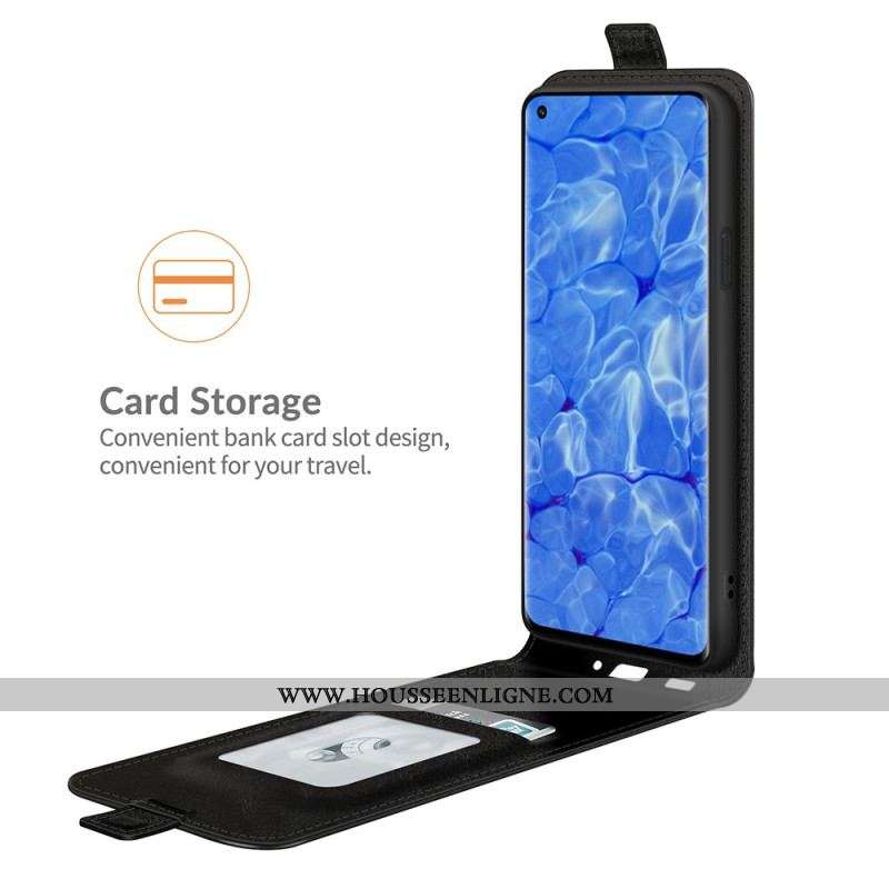 Housse Oppo Reno 6 Pro 5G Classique Texture Litchi Fermeture Verticale