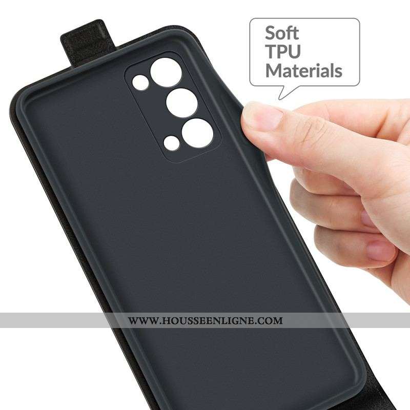 Housse Oppo Reno 6 Pro 5G Classique Texture Litchi Fermeture Verticale