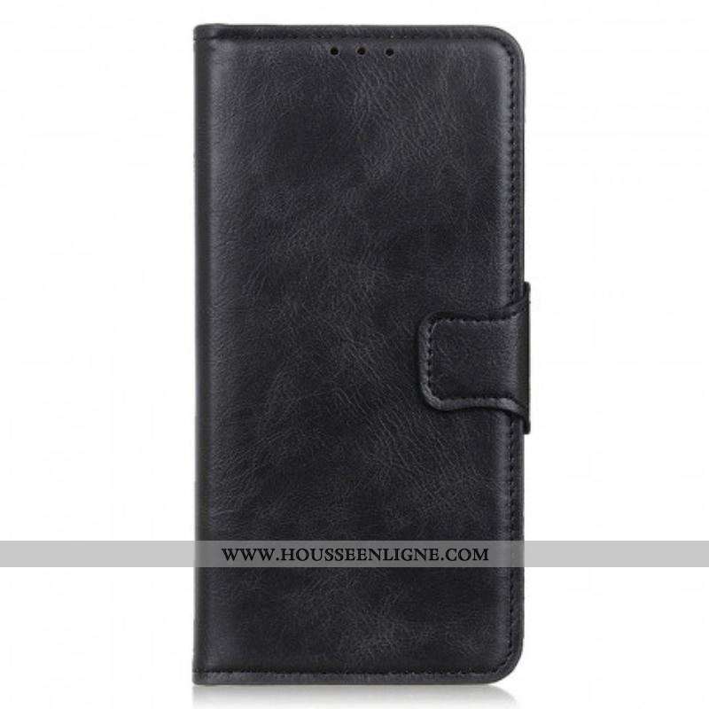 Housse Oppo Reno 6 Pro 5G Crazy Horse Noire