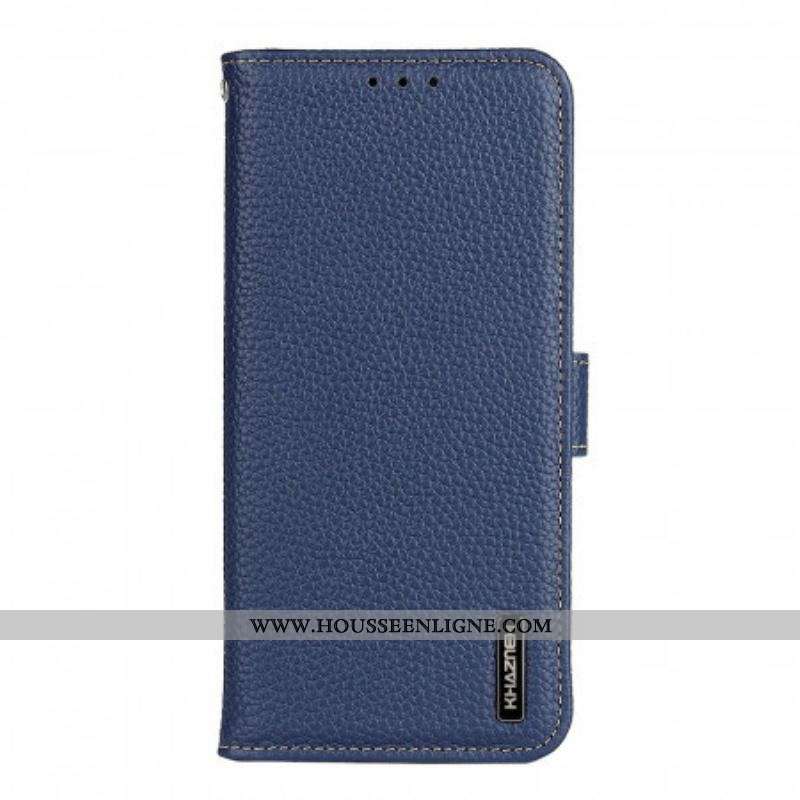 Housse Oppo Reno 6 Pro 5G Cuir Litchi KHAZNEH