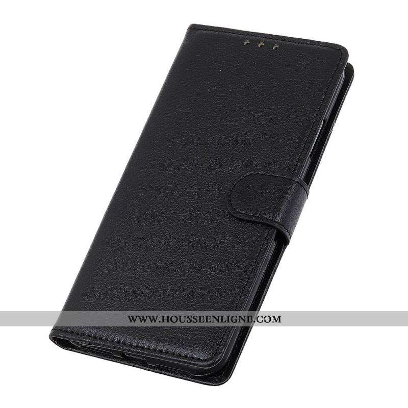 Housse Oppo Reno 6 Pro 5G Simili Cuir Litchi